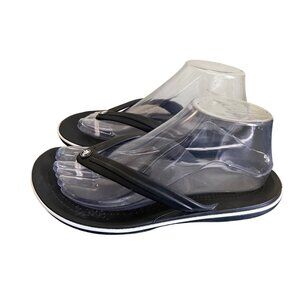 Crocs Translucent Black Flip Flops Womens  7 Mens 5 Sandals Beach